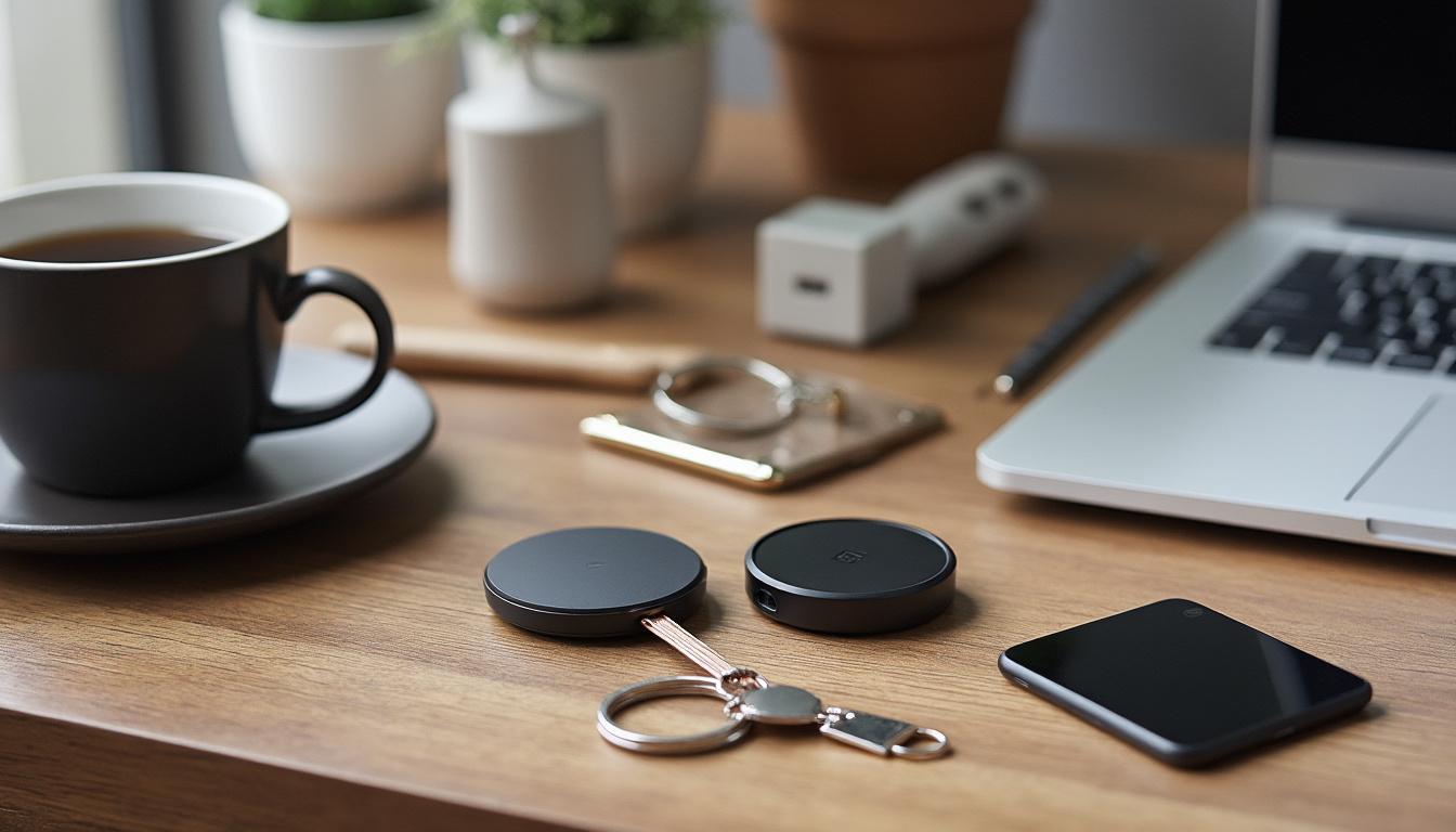 découvrez notre sélection de trackers d’objets élégants à offrir, alliant design raffiné et technologie avancée pour ne plus jamais perdre vos effets personnels.