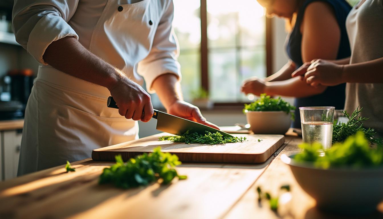 découvrez nos expériences culinaires à offrir : cours avec un chef, dégustations exclusives et ateliers gourmands pour tous les passionnés de cuisine.