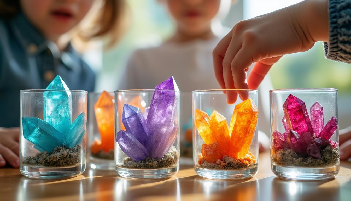découvrez notre kit de cristallisation, un cadeau scientifique sûr et esthétique, parfait pour explorer la magie des cristaux tout en s'amusant et en apprenant.