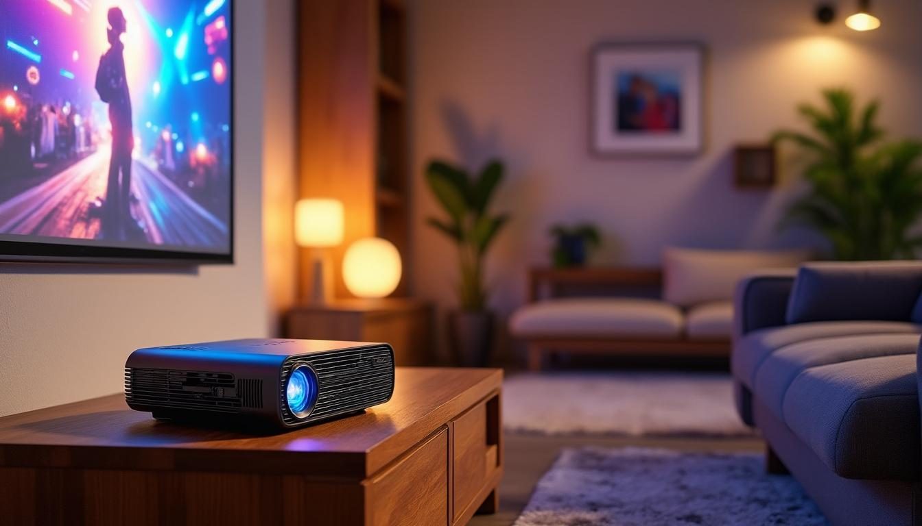 découvrez pourquoi un projecteur portable est une excellente idée cadeau pour profiter d'une expérience cinéma à la maison, alliant praticité et qualité d'image.